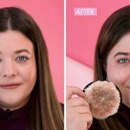 قبل و بعد از پد پاک کننده آرایش FACE HALO
