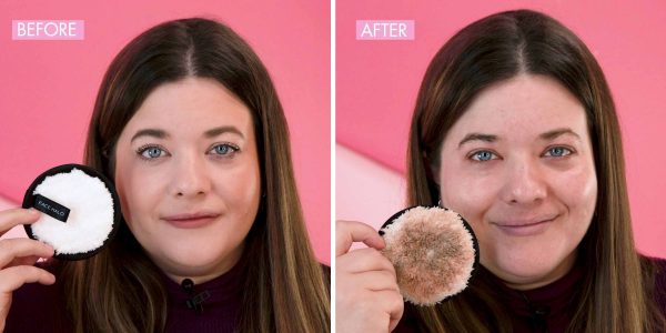 قبل و بعد از پد پاک کننده آرایش FACE HALO