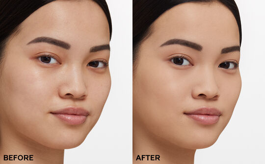 قبل و بعد از پودر فیکس شیسیدو Shiseido (همراه با پد)