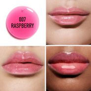 تست رنگ raspberry روغن لب دیور Dior